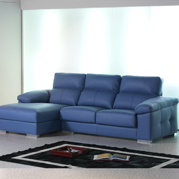 Sofa Cesar azul 287 cm.